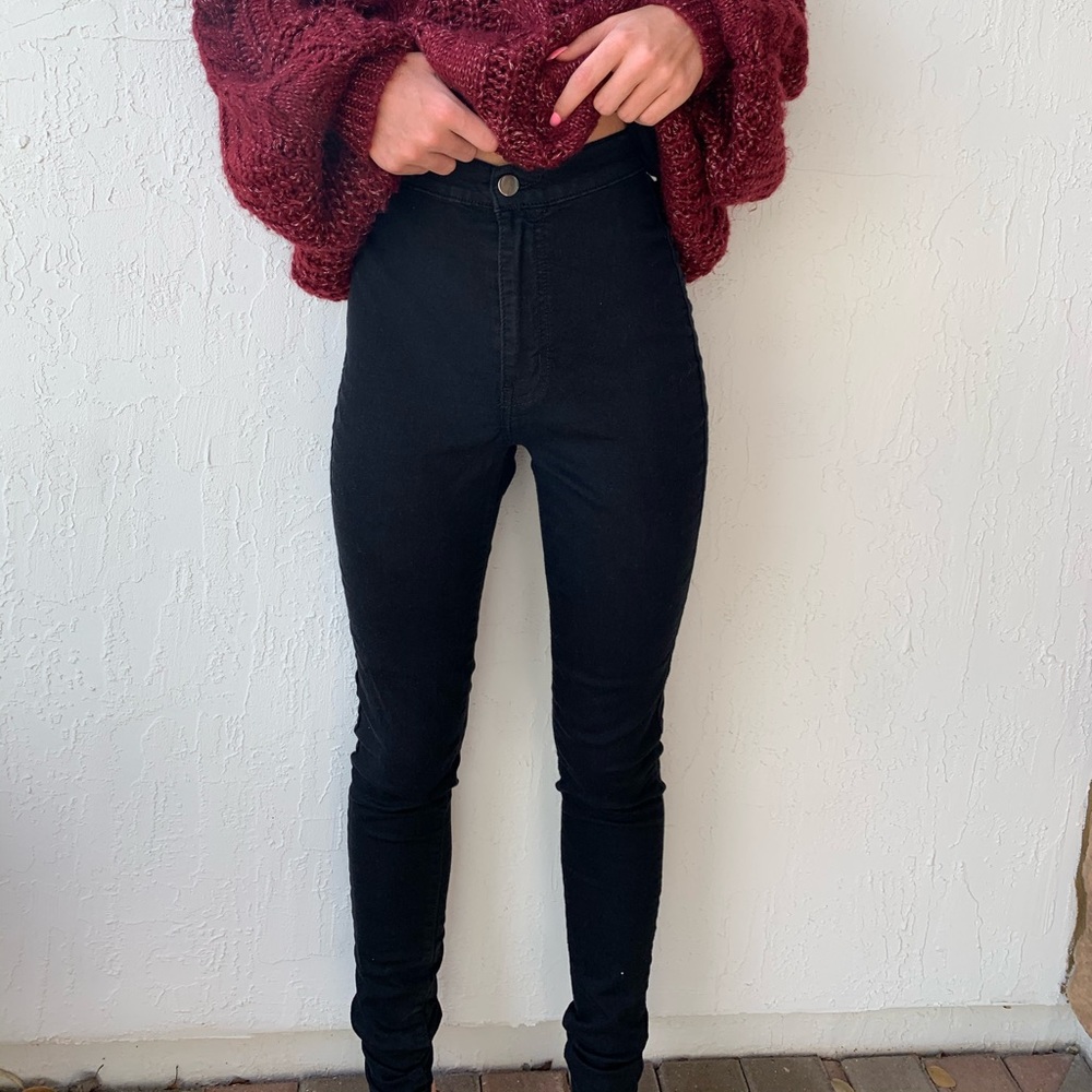Fashion Nova black jeans size 0